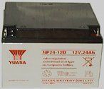 YUASA NP24-12, 12V 24AH 20HR VRLA LEAD ACID - AGM - NON SPILLABLE BATTERY