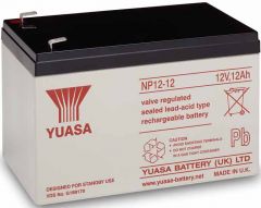 YUASA NP12-12, 12V 12AH 20HR VRLA LEAD ACID - AGM - NON SPILLABLE BATTERY