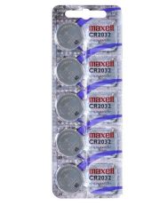 Maxell CR2032 Lithium Battery 3V - Pack of 5